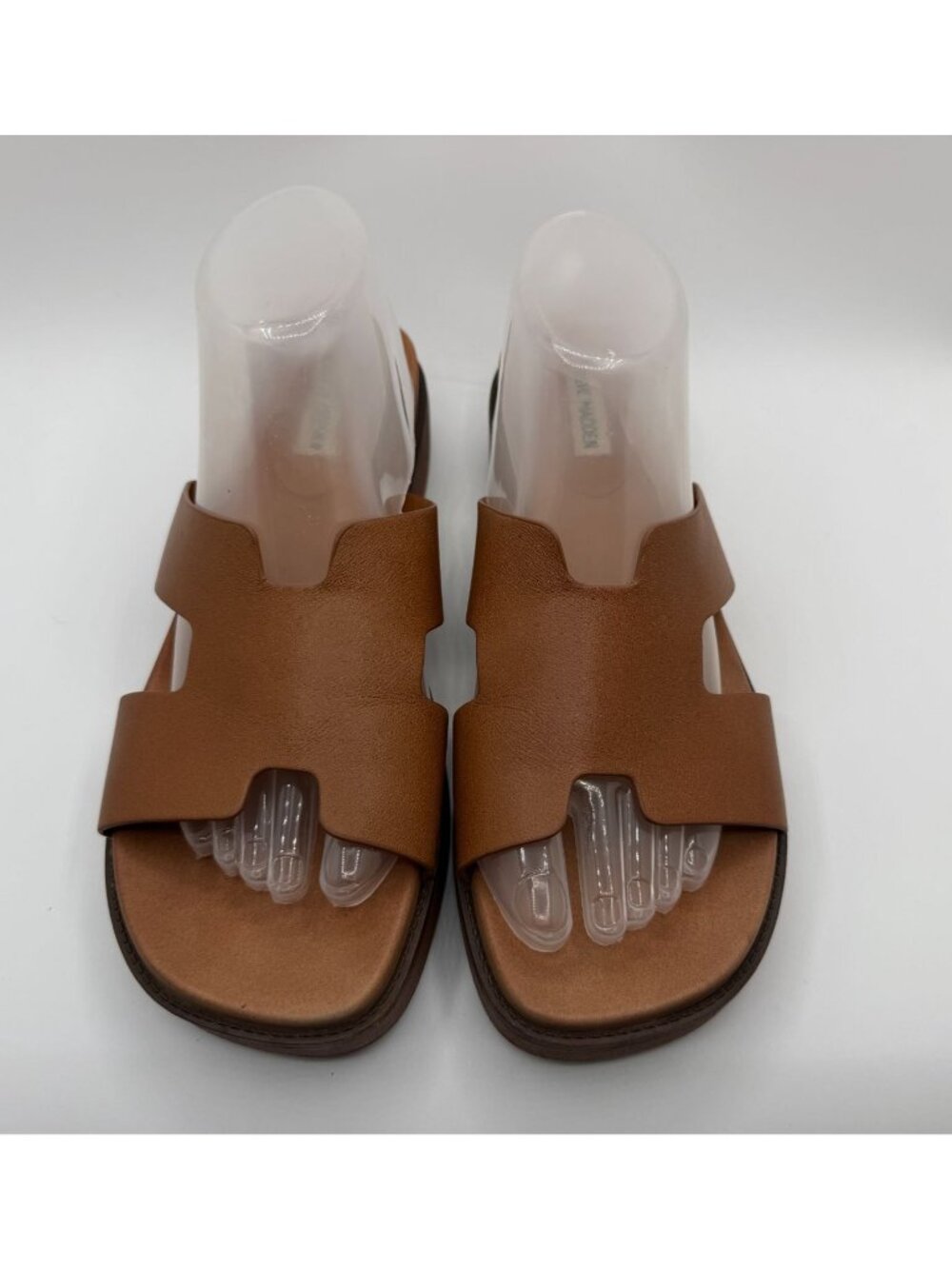 Steve Madden Riches Sandals Women Size 10M Tan Leather Platform Shoes - Picture 2 of 16